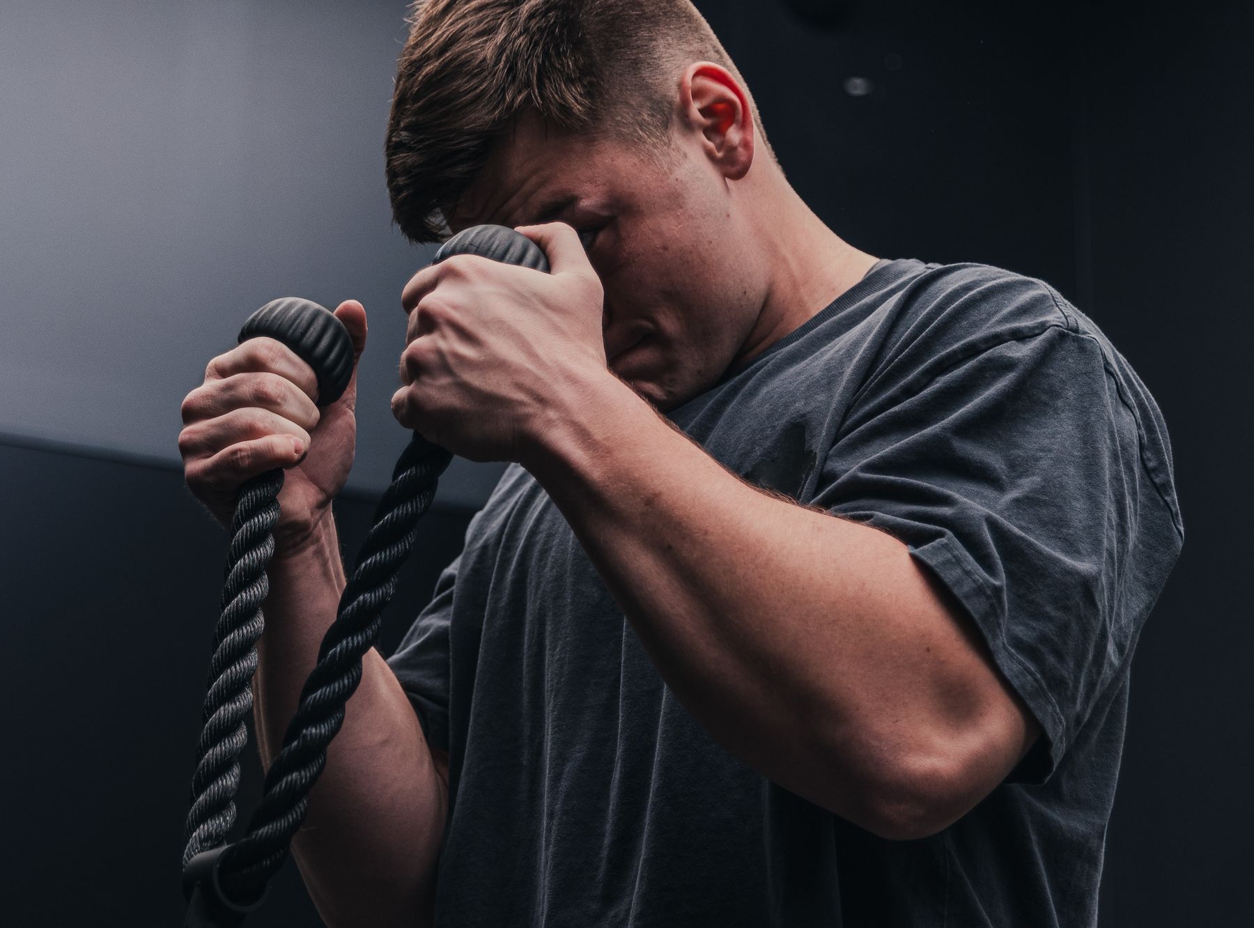 Training in the gym at EH Fitness